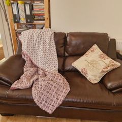 Faux Leather Sofa