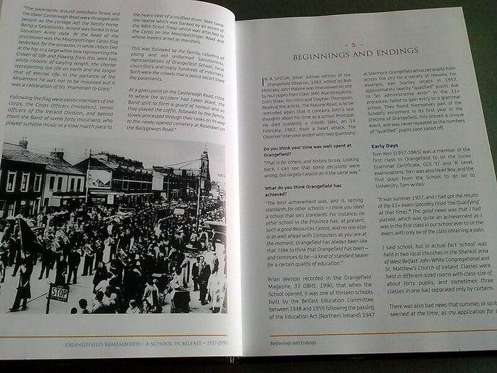 Orangefield remembered A school in Belfast 1957-1990 N. Ireland
