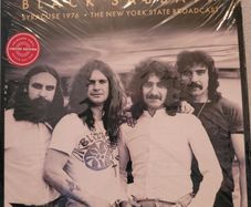 Black sabbath. Double Limited edition white vinyl record double album in gatefold sleeve. Mint condition White vinyl 2 LP version with custom picture labels in gatefold sleeve  1976  Broadcast from sabbath technical ecstasy tour.
