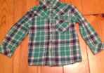 NEXT Green Checked Shirt Age 2-3