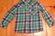 NEXT Green Checked Shirt Age 2-3