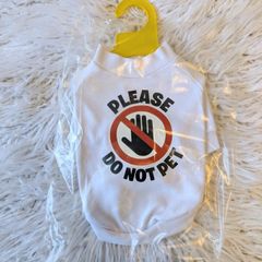 Small dog do not pet t-shirt. New.