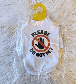 Small dog do not pet t-shirt. New.