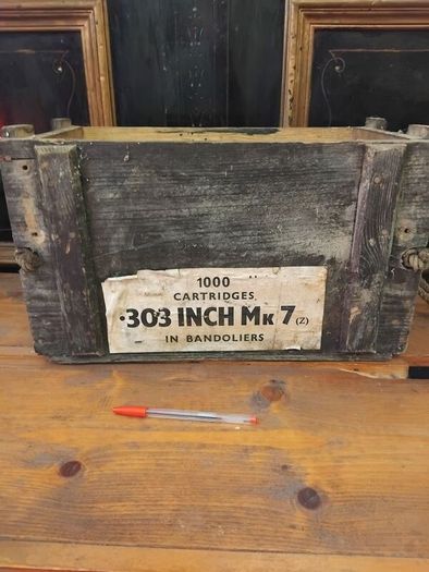 Vintage Wood Ammo Box
