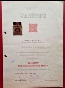 East German, Ddr, Medal /badge, Military Medal, Nva, Stasi ,,,(301)