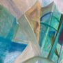 XL Original painting warm Neutral With green original art Dublin Large Abstract Painting Irish Art DIY Renovation Extension Image 3