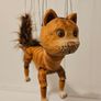 Wild Cat Czech Handmade Wooden Marionette Image 3