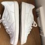 Nike Ladies Triple White Air Force Ones Low Top Trainers Size 6.5 Image 4