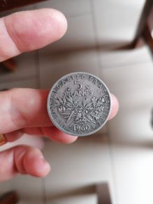 1960 France Silver 5 Francs Coin