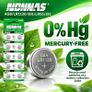 10 Batteries AG8 LR1120 1.5V Alkaline Button Cell Image 2