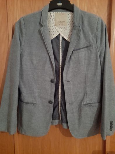 Zara boys shirt and jacket set, age 11-12