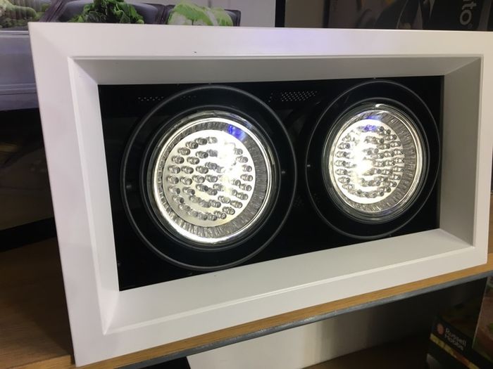 Recessed Display Lights with Par 30 LED Bulbs