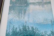 lovely framed print of river sight.