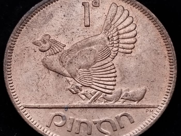 [#2661] - Ireland 1952 | Irish 1d | One Penny | KM.11 | UNC