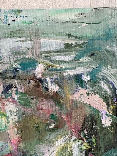 Original Art Original Landscape in Abstract Chateaux Chic