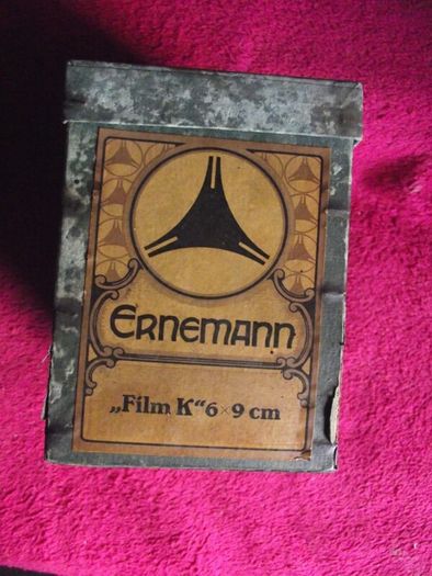Ernemann "Film K" 6x9 Box Camera With Original Shop Box - Circa 1920 - 1926