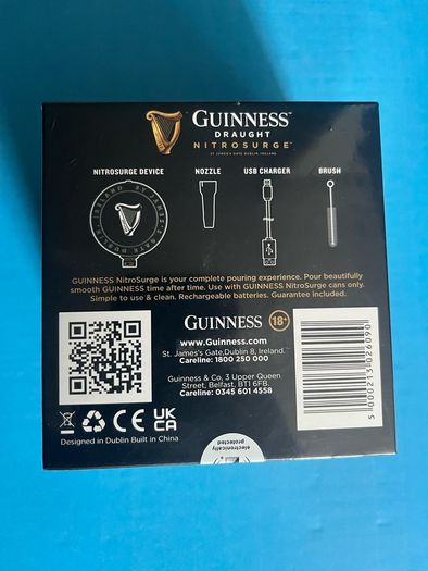 Guinness beer Draught Nitrosurge Device unopened, still in original packaging
