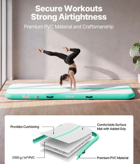 Inflatable Gymnastics Mat Air Track 3m with Electric Pump