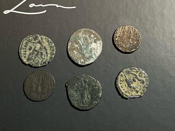 6 Ancient Roman Coin
