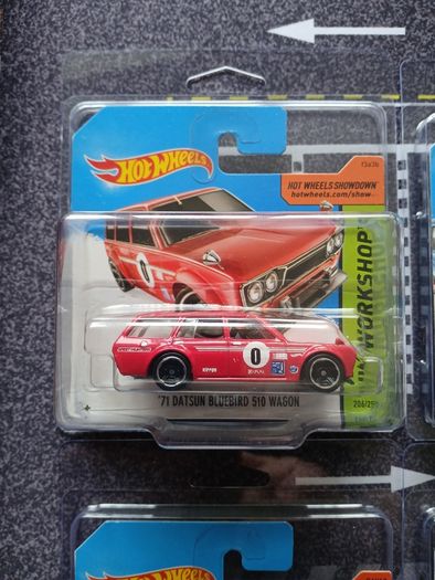 1/64 Hot Wheels Datsun 510 Wagon Lot x 6 , Plus Protectors
