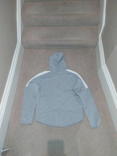 grey hoodie