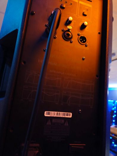 dj speakers mixer radio microphone