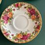 Tea Trio / Set Royal Albert Old Country Roses Bone China Image 2