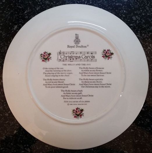 Royal Doulton Decorative Christmas Carols - 5th of Series - 1987 Boxed Plate