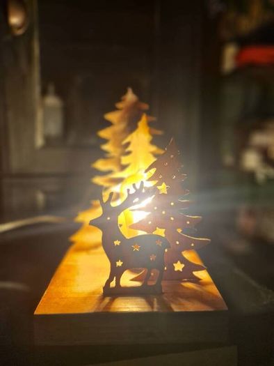 Hand crafted Christmas Lamp