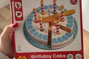 Bigjigs birthday cake wooden play food - brand new unopened