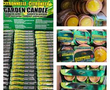 150 Items Mixed Citronella Outdoor Candles - Insect Repellant - Job Lot