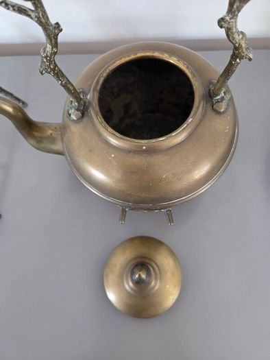 Brass Kettle on Stand