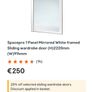 White Wardrobe Mirror Sliding Door Image 3