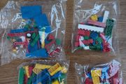 Lego box with bagged Lego assortment