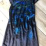 Beautiful peacock feather print dress Image 3