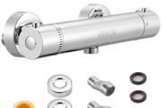 Thermostatic Shower Faucet Valve, 38C Secure Lock Thermostatic Shower Valve, Hot Cold Water Showering Faucet Temperature Control Valves