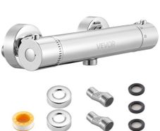 Thermostatic Shower Faucet Valve, 38C Secure Lock Thermostatic Shower Valve, Hot Cold Water Showering Faucet Temperature Control Valves