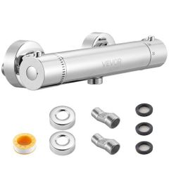 Thermostatic Shower Faucet Valve, 38C Secure Lock Thermostatic Shower Valve, Hot Cold Water Showering Faucet Temperature Control Valves