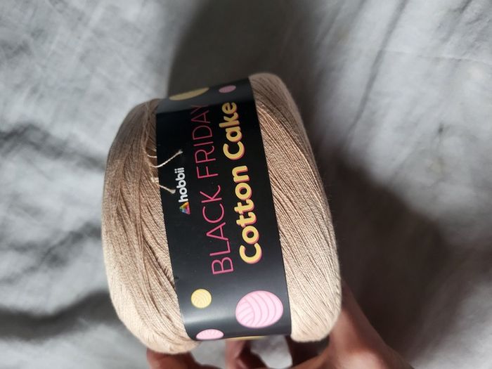 Hobbii Cotton Cake Yarn, gradient 200g NEW Blue cream