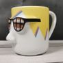 RARE Andy Warhol Porcelain Cup Artist Series Mug with Nose & Tongue Glasses VGC Image 2