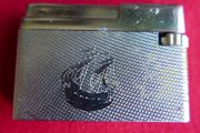 Vintage SILVER MATCH Pocket Gas Lighter