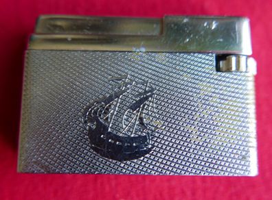 Vintage SILVER MATCH Pocket Gas Lighter