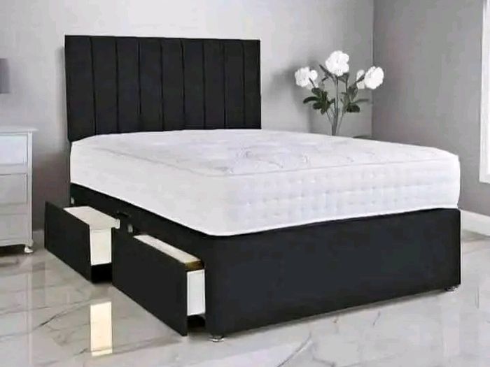 Divan Double & King Size Bed Frame With Mattress