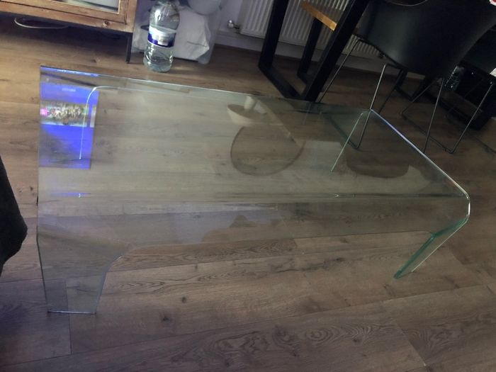 Glass tempered coffee table