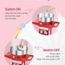 Electric Cotton Candy Machine with Cart Stainless Steel Bowl Image 4