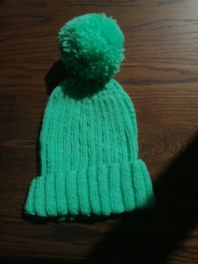 hand knitted adults bobble hats