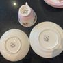 Beautiful pink and floral Royal Tara cups and saucers and plates Image 7