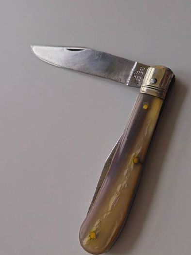 Antique 1930s Victoria Victorinox Swiss Army Knife Farmers Knife with Buffalo Horn handle Rare Collectable