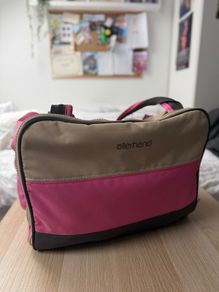 Multi-Pocket Baby Changing Bag (Pink/Beige)