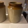 vintage  stoneware  storage Jars Image 5